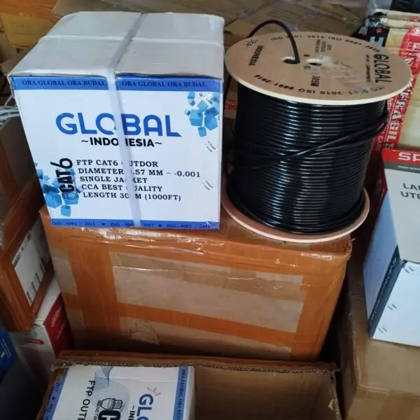 KABEL LAN FTP CAT 6 GLOBAL 305M OUTDOOR